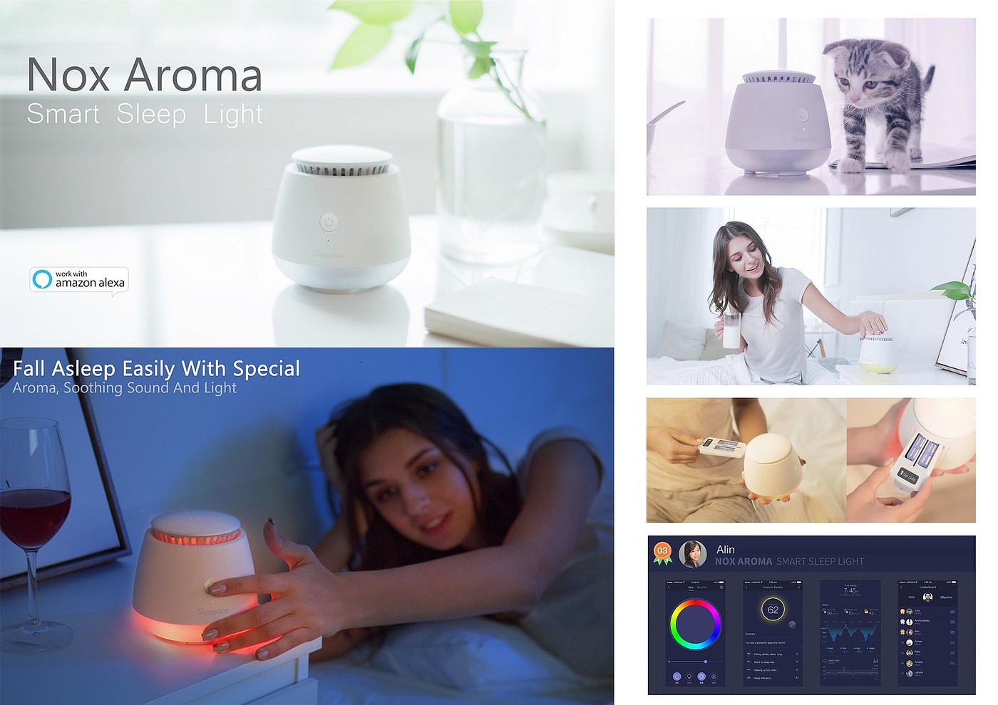 NOX AROMA，Sleep lamp，Medical equipment，2018 if Award，