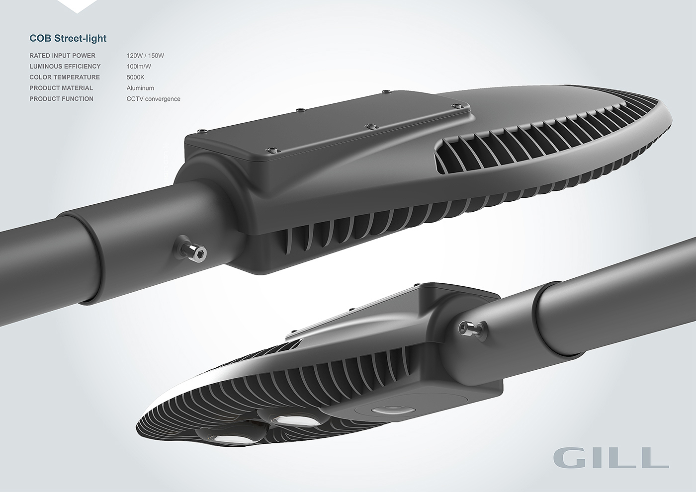 led，CCTV street lamp，Street lighting，CCTV，GILL，
