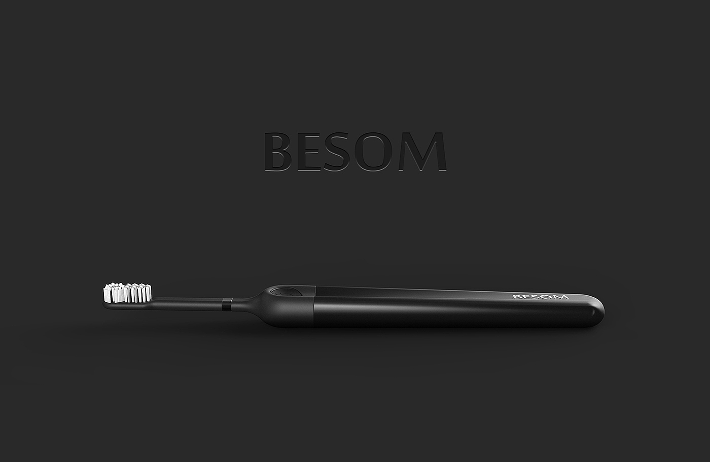黑色，电动牙刷，BESOM，