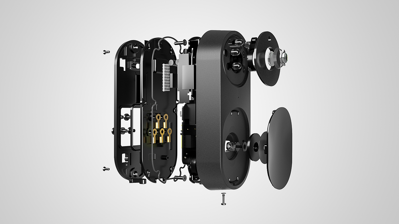 Intelligent doorbell，If Award，Red Star Award，Explosion diagram，