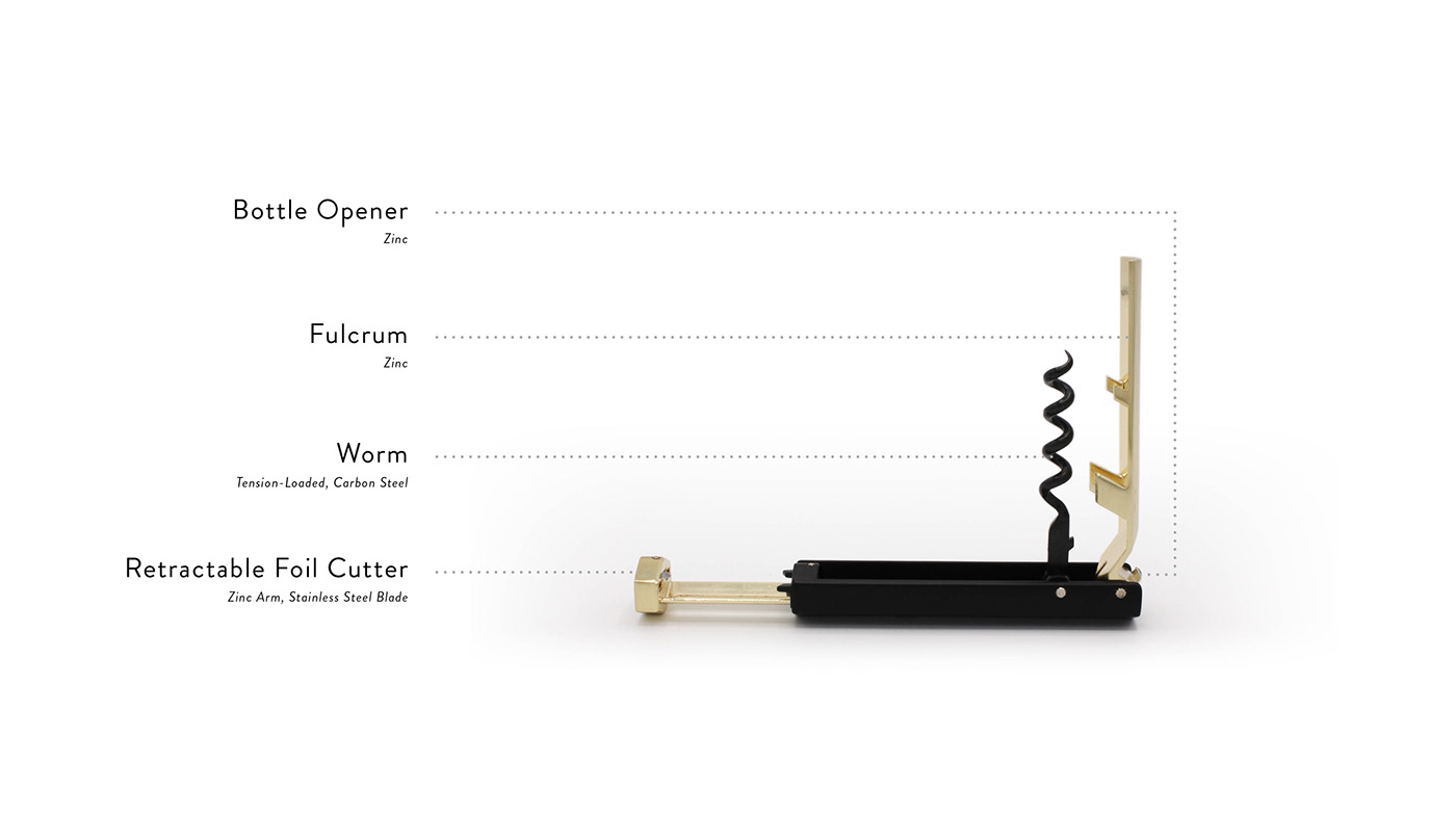 Bottle opener，Corkscrew，Waiter，