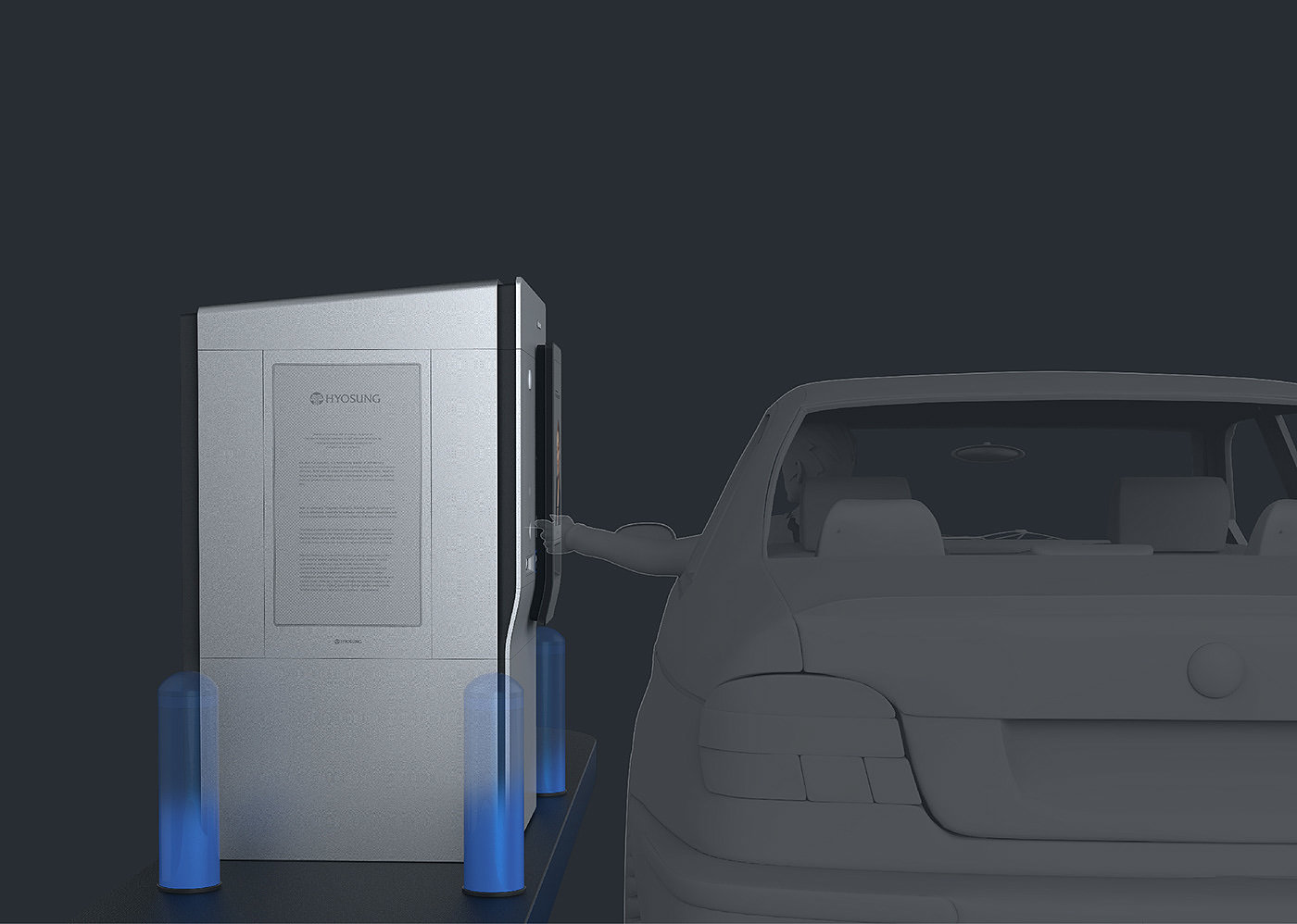 Drive-up ATM，Dedicated lane ATM，concept，