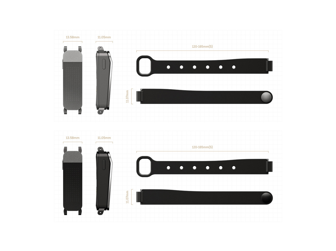 Wrist watch，black，Zikto Walk，