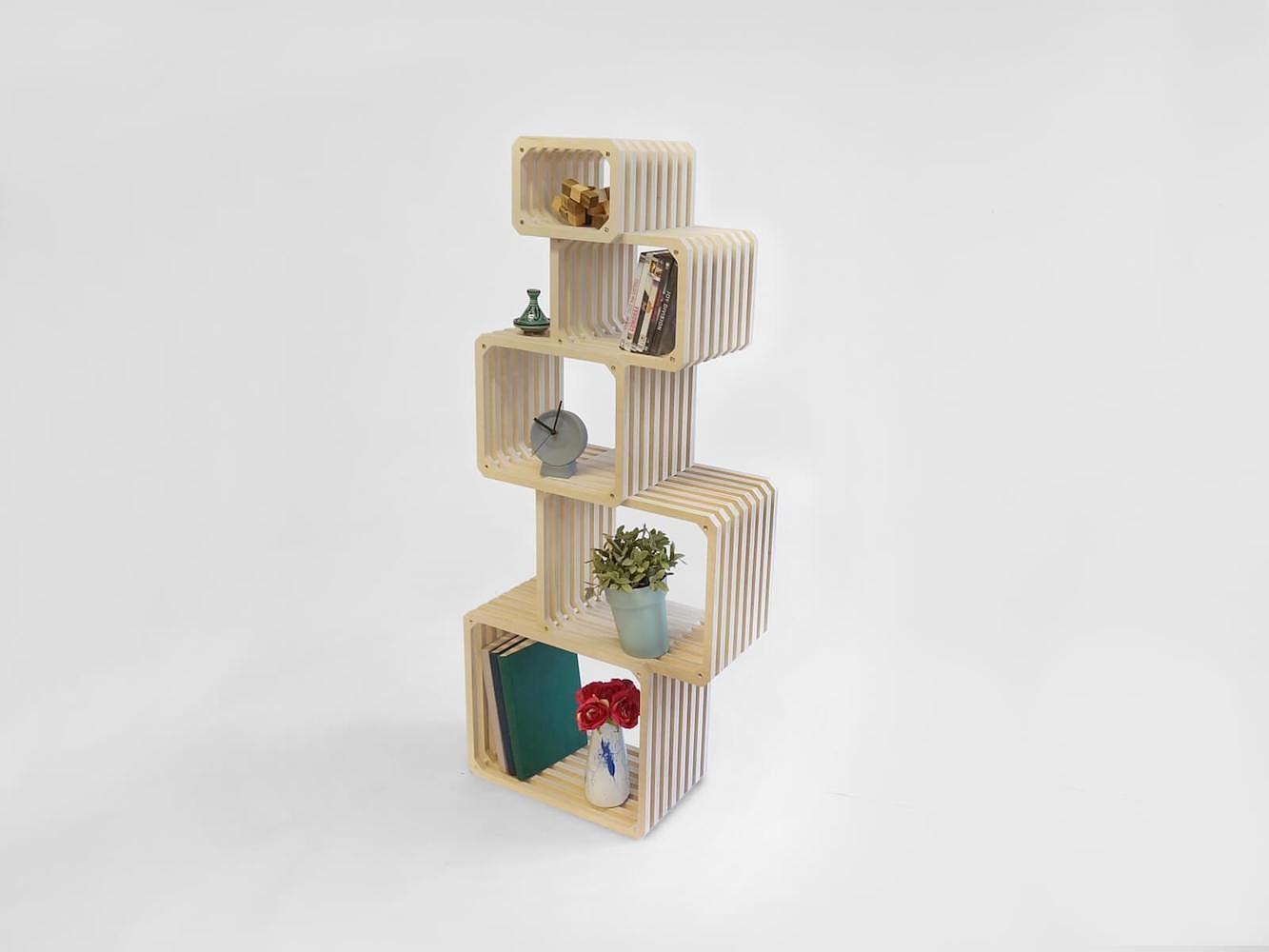 Studio Lorier，Wood Shelving，木架，组装，