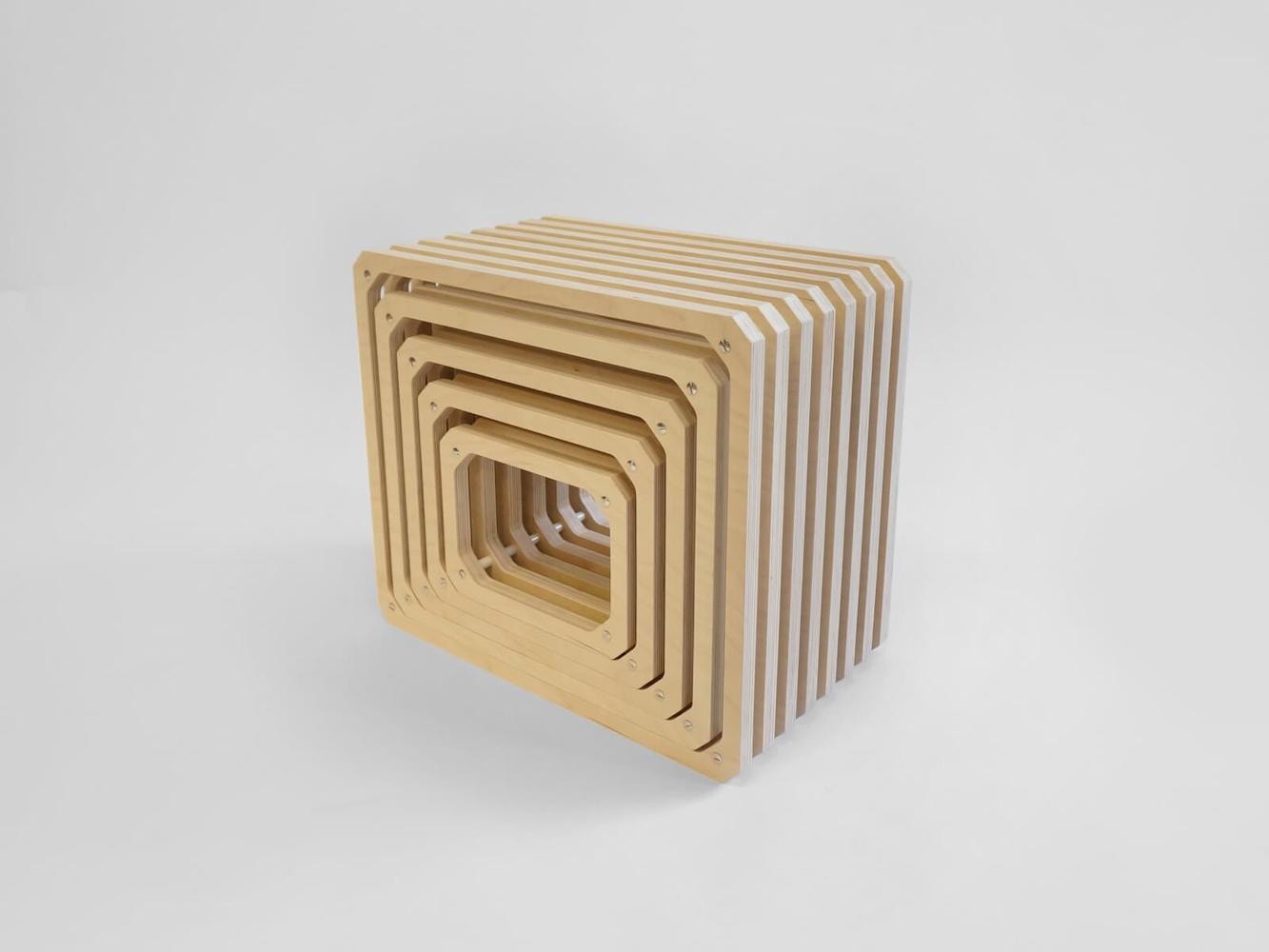 Studio Lorier，Wood Shelving，Wooden frame，assemble，