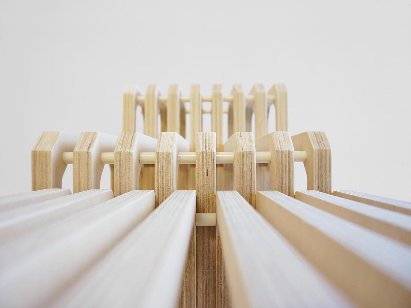 Studio Lorier，Wood Shelving，Wooden frame，assemble，
