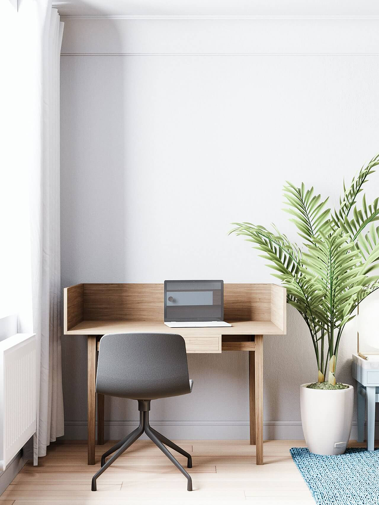 Building interior，Soft outfit，Advanced grey，Black and white gray，Design，Interior design，Color matching，blue，orange，