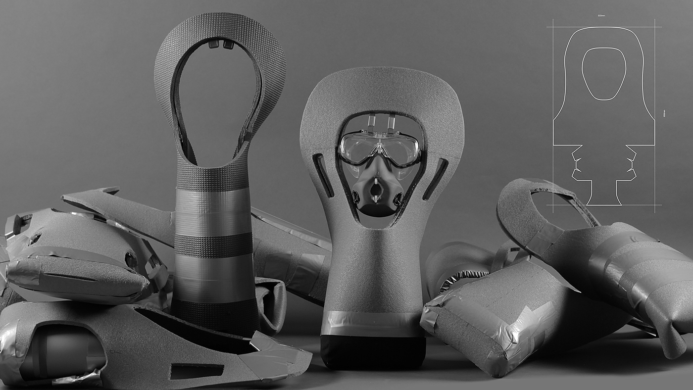 Airscape，Emergency products，antigas mask，Protective bag，