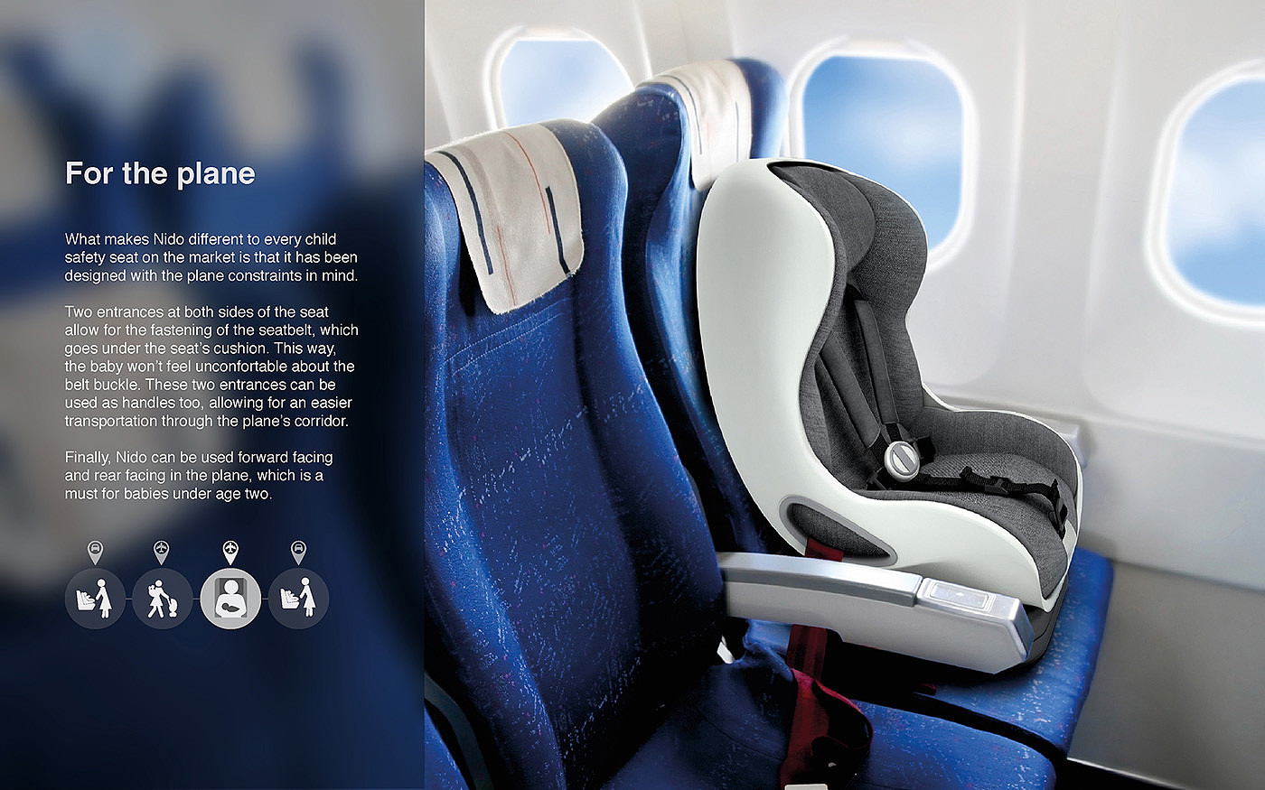 Special for aircraft，vehicle-use child safety seats，nest，