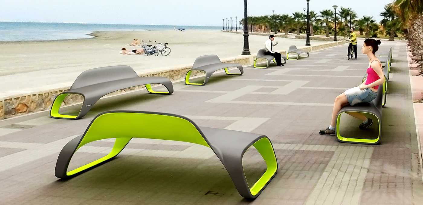 concept，Street chair，atmosphere，