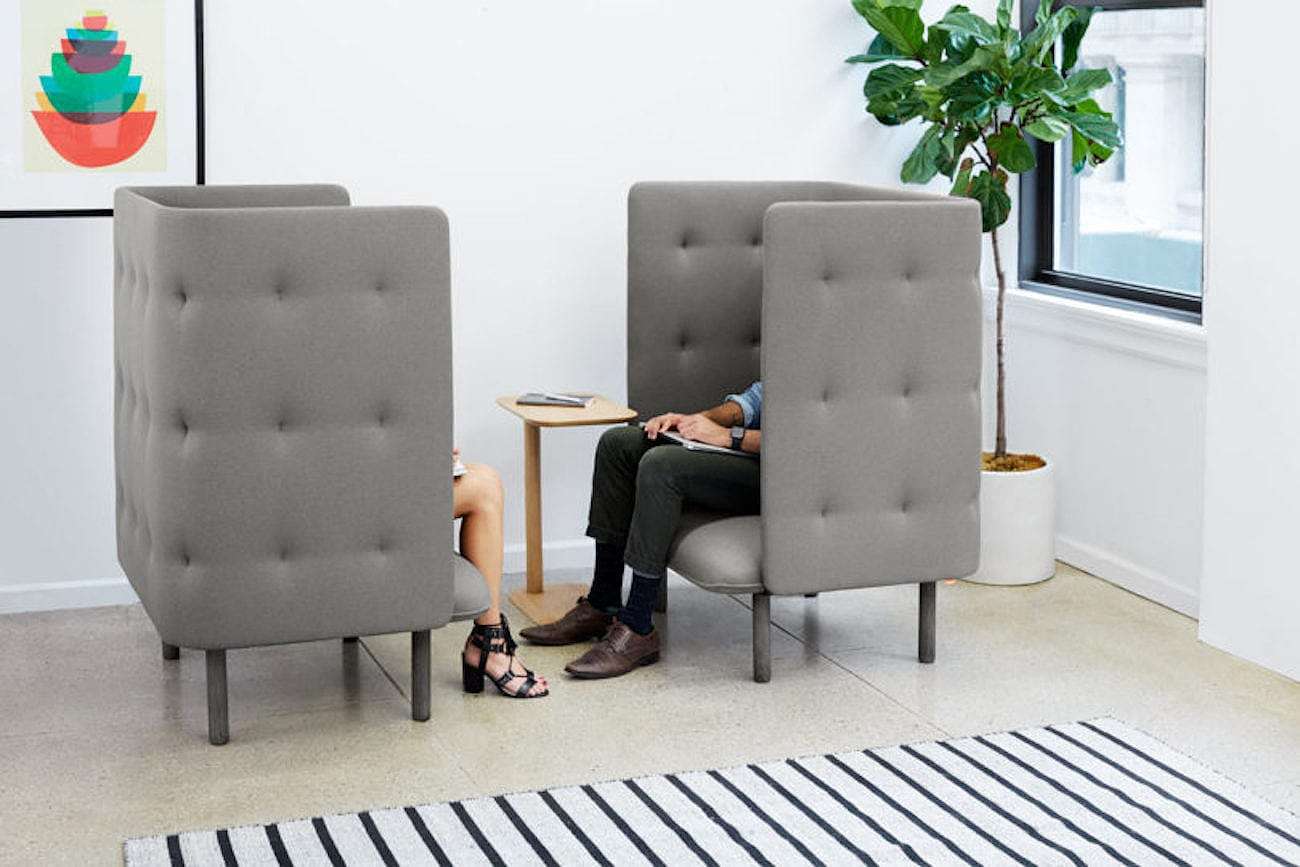 沙发椅，灰色，纺织，