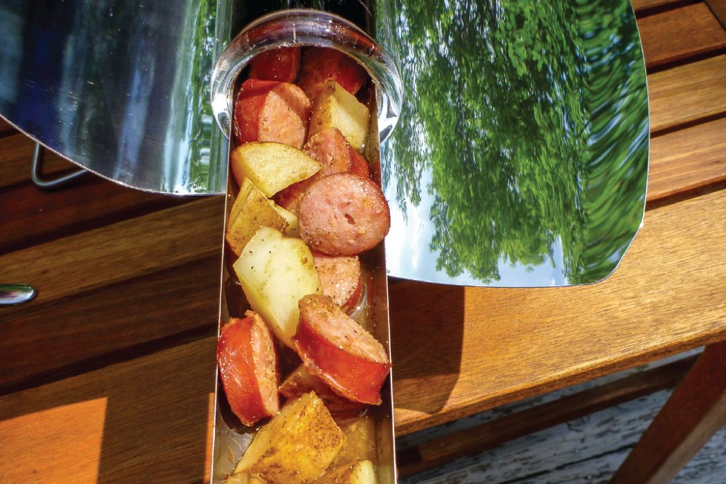 Outdoor cooking，Vacuum insulation，glass tube，reflector，gossip，