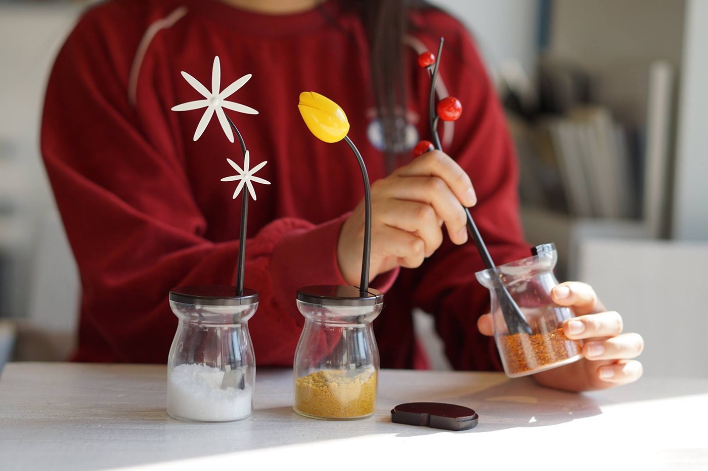 flower，The seasoning bottle，Seasoning bottle，Double room，