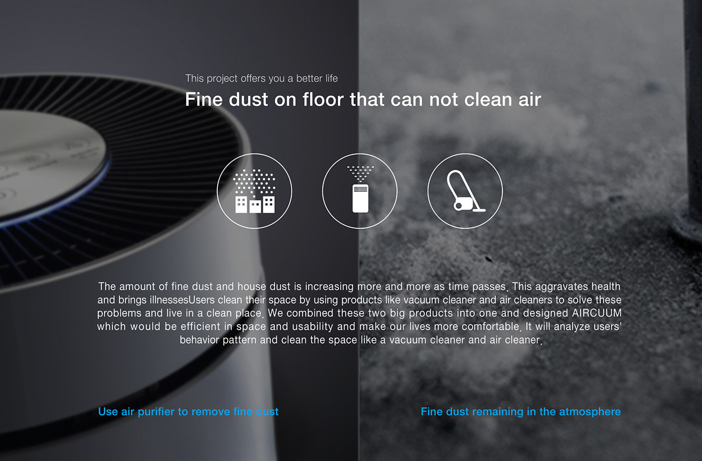 Aircuum，Vacuum cleaner，air cleaner，household electrical appliances，