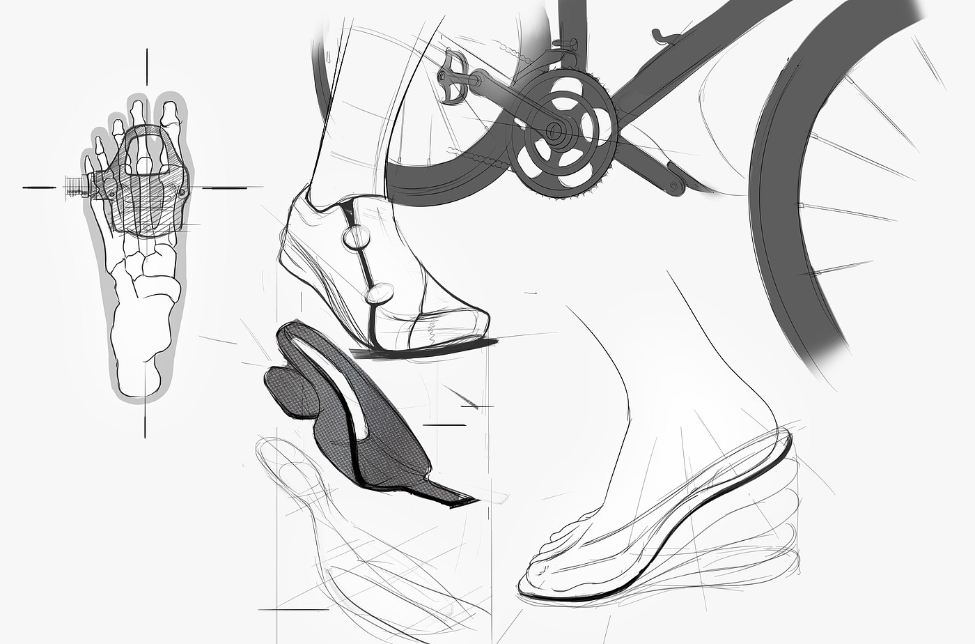 草图，鞋底，碳纤维，v2，自行车鞋底，
