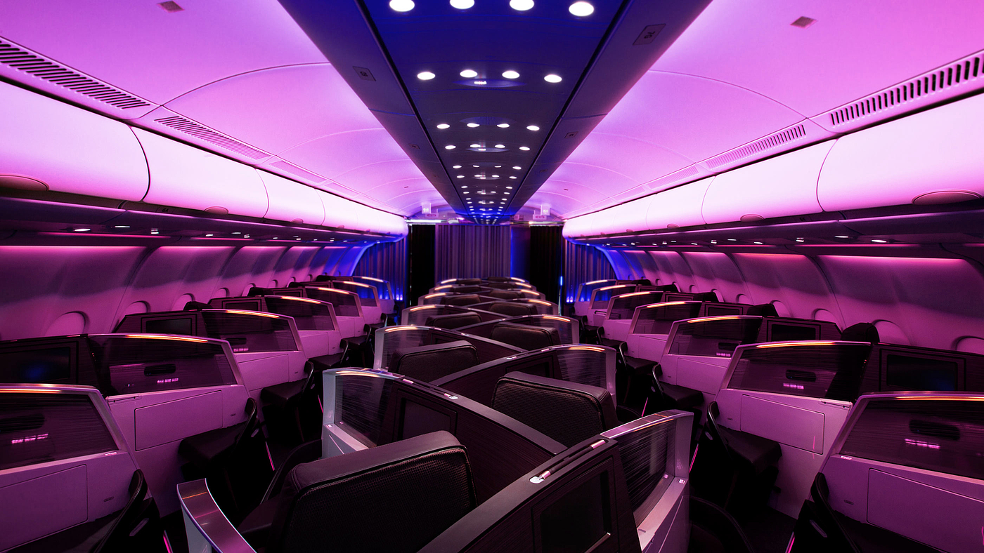 First class，economy class，luxurious，Virgin，aircraft，