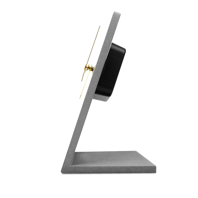 Concrete clock，Cement mute bedside clock，Nordic home design，The other side，