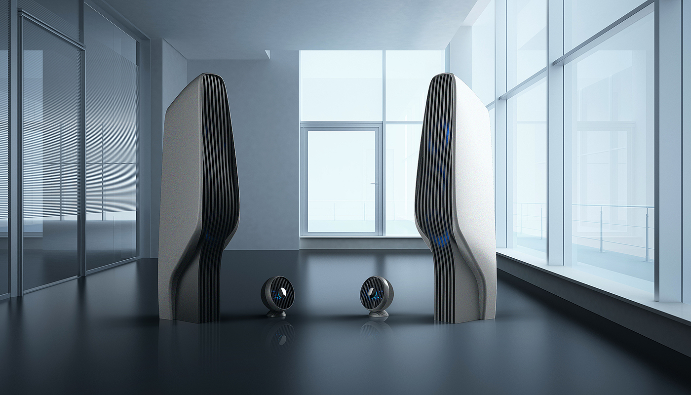 Air circulator，air conditioner，multi-function，layer，