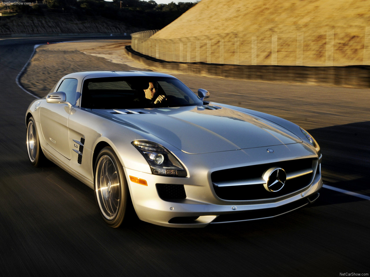 银色,跑车,mercedes-benz