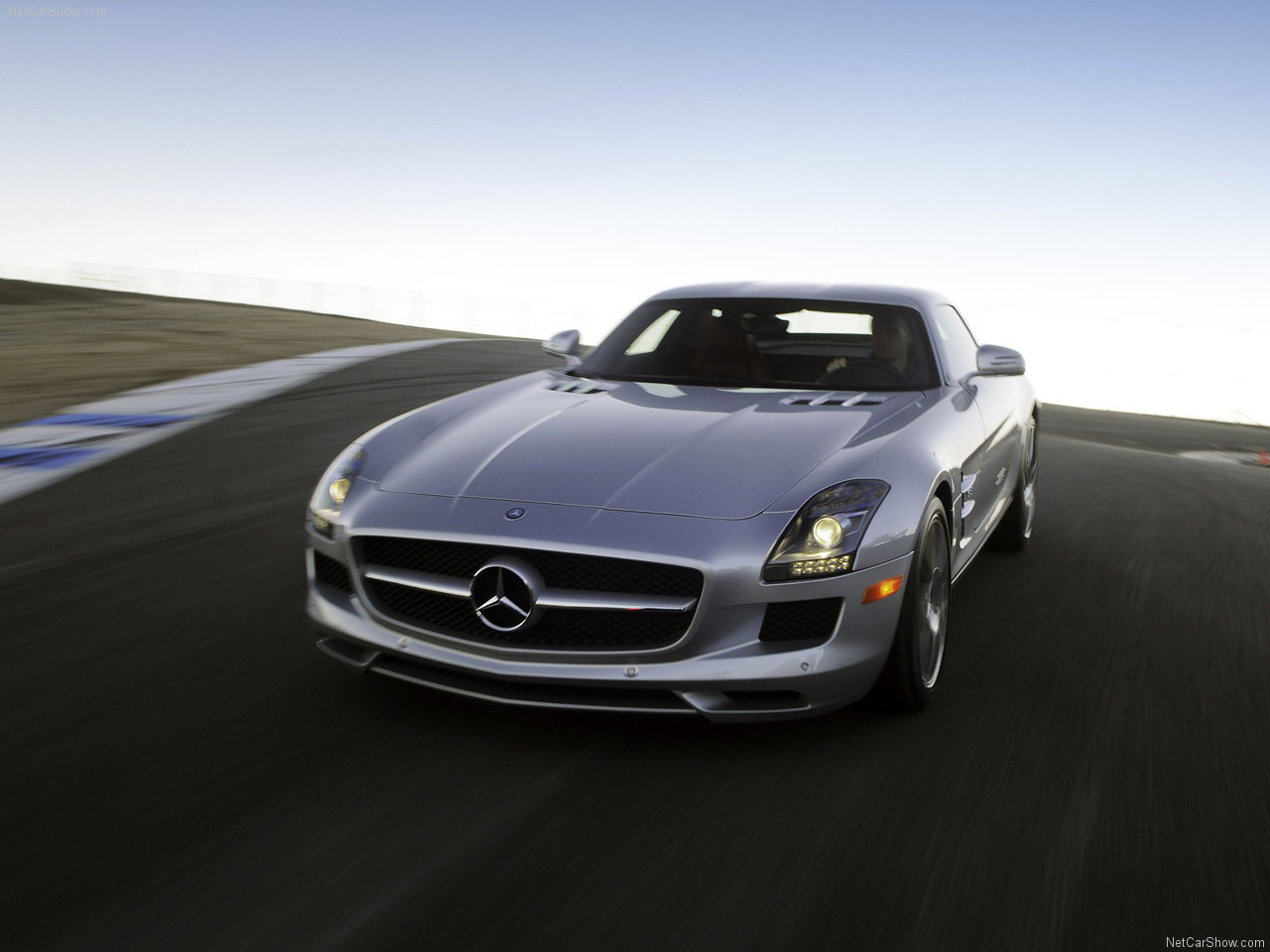 银色,跑车,mercedes-benz