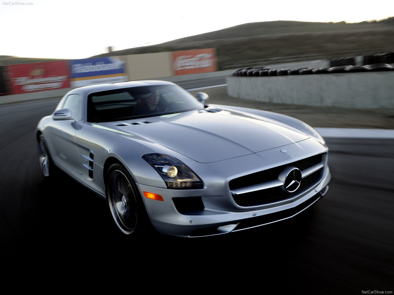 银色,跑车,mercedes-benz