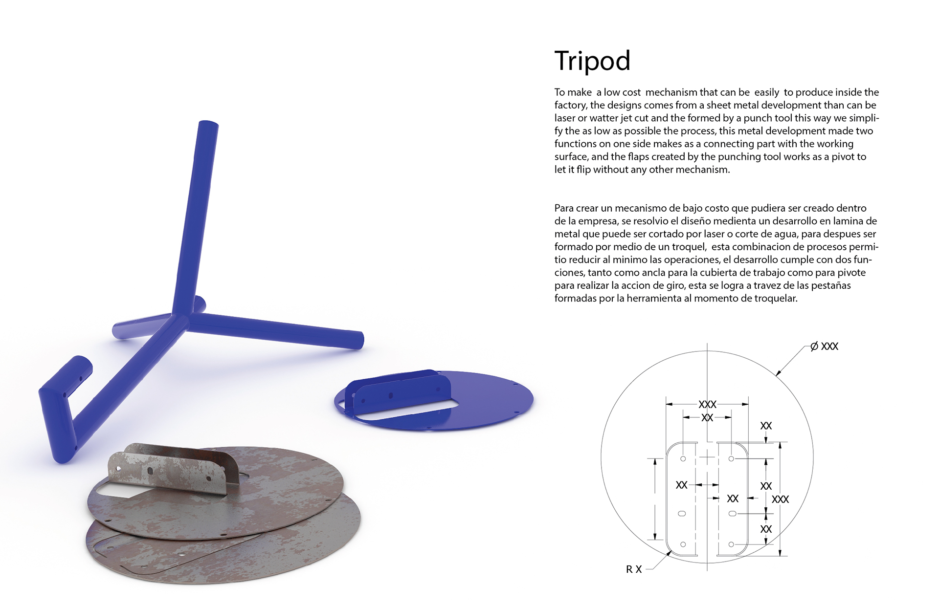 Table，tripod，Minimalist，