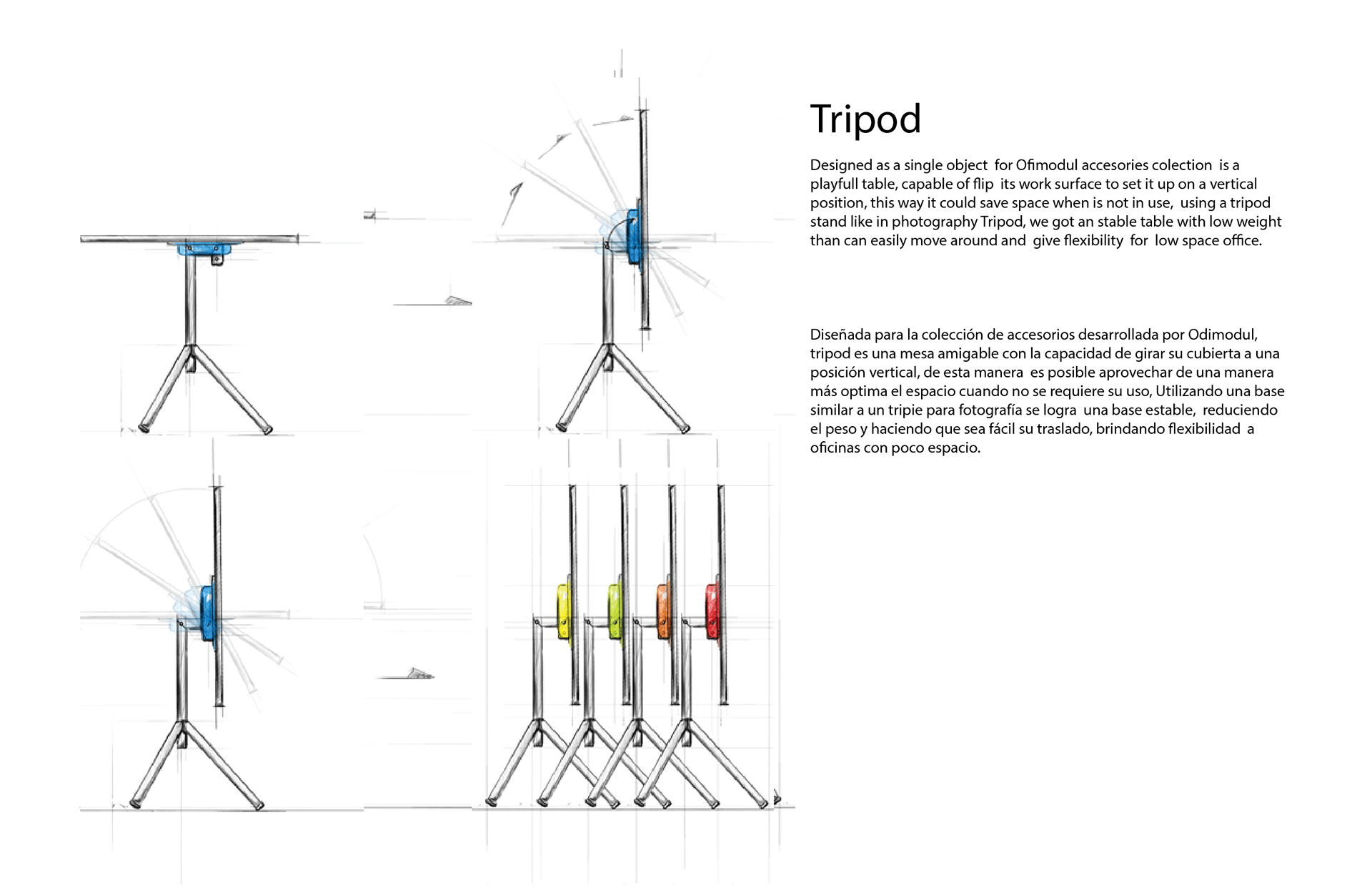 Table，tripod，Minimalist，