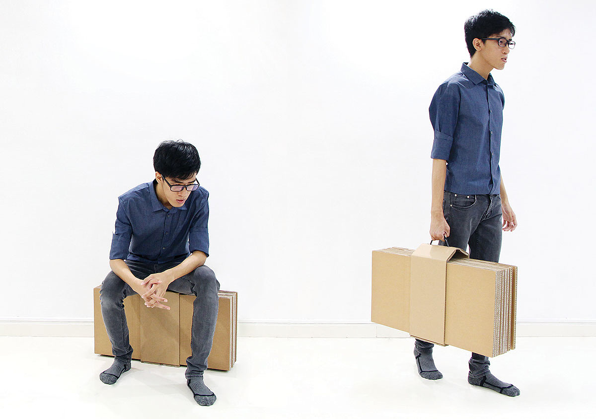 bookshelf，diy，GIZA，Folding cardboard，