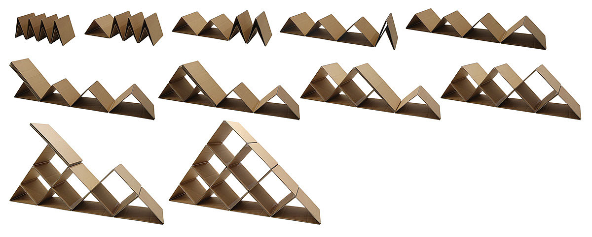 bookshelf，diy，GIZA，Folding cardboard，