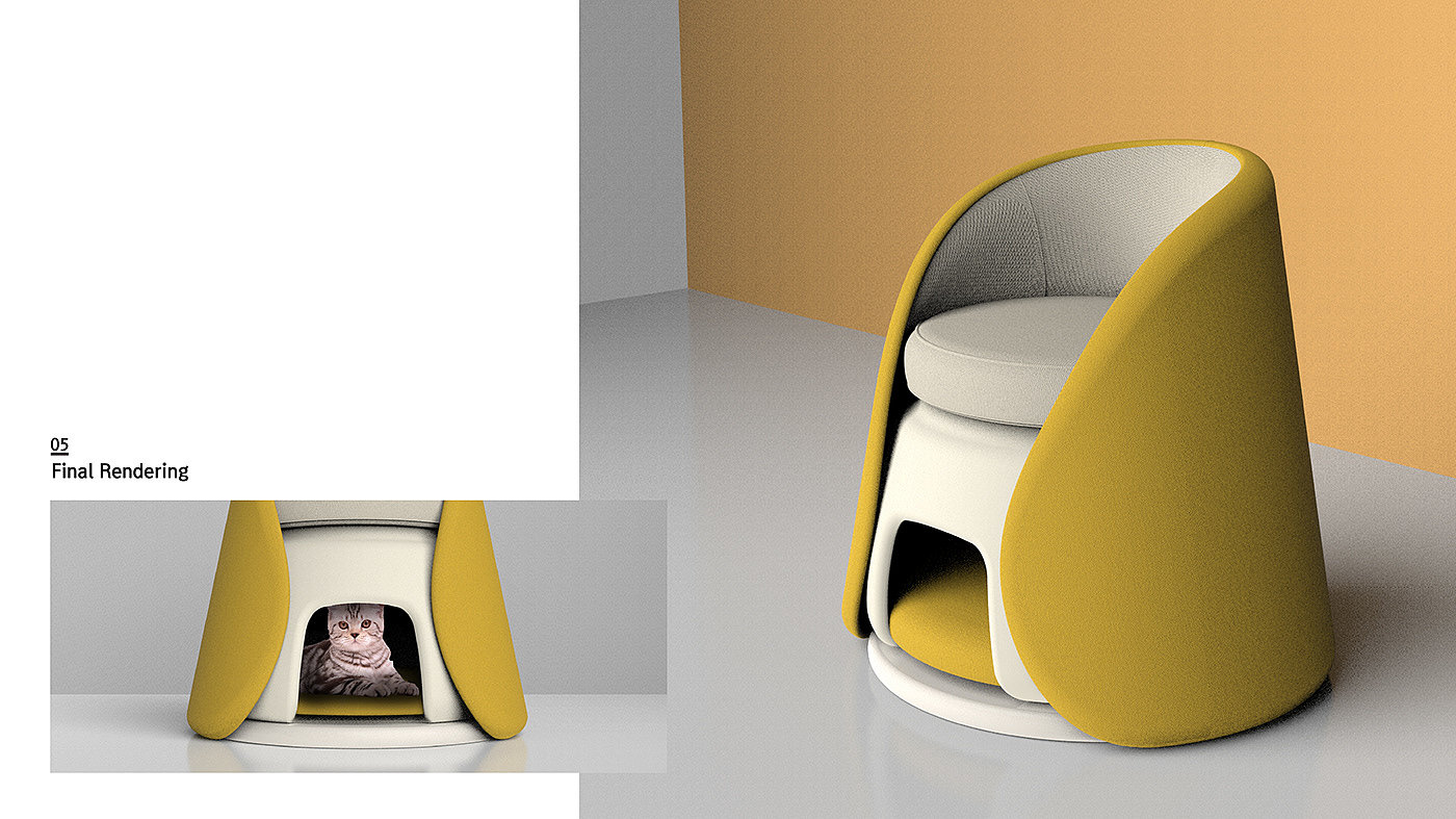 chair，Hayoung Kim，Cat house，Home design，