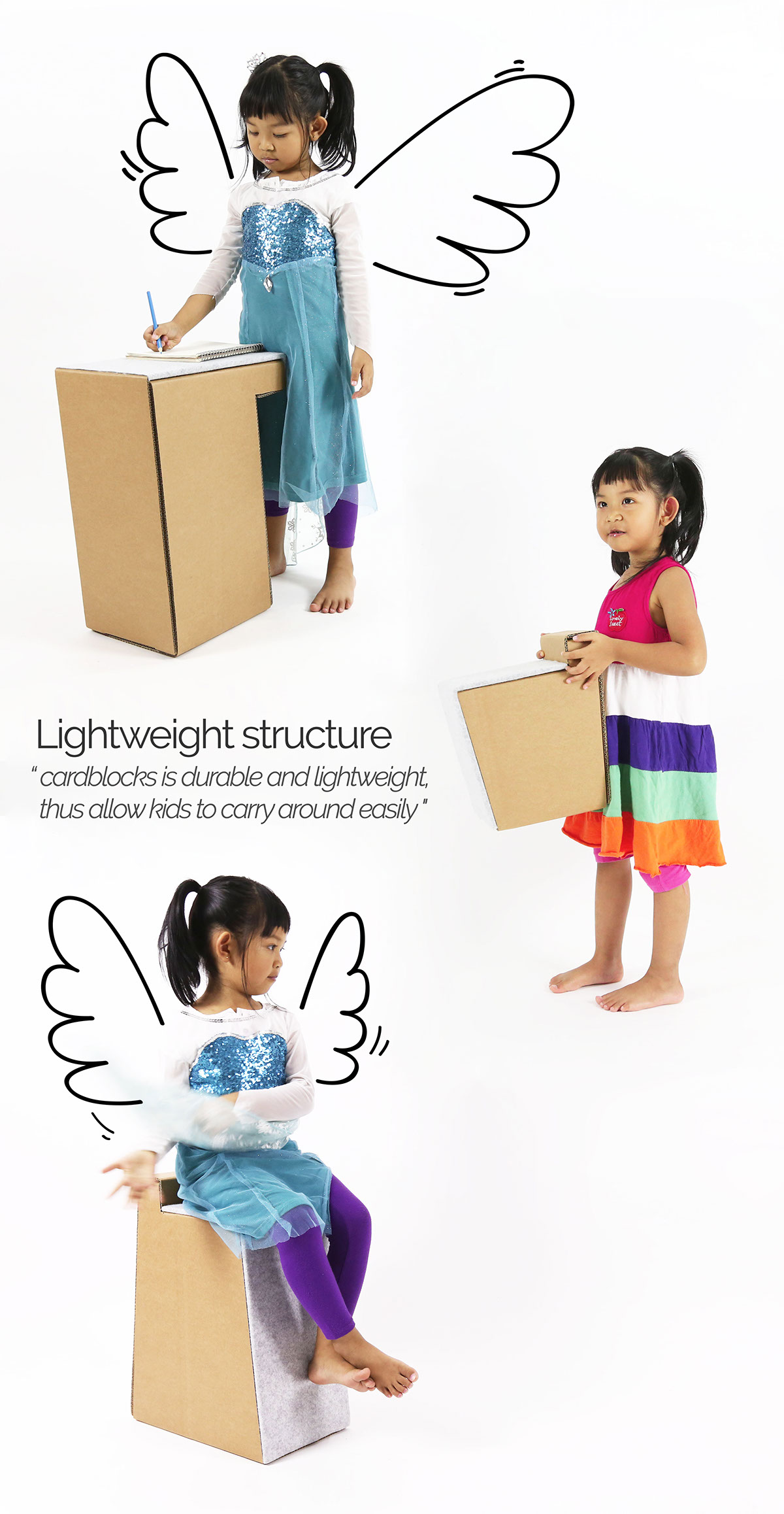 CARDBLOCK，Card building block，environment protection，children，fold，