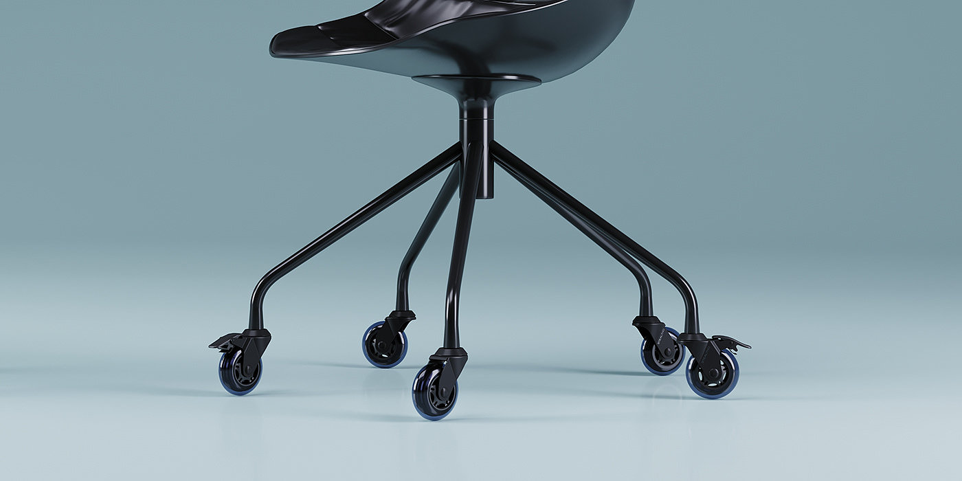 Office chair wheel，S T E A L T H O，