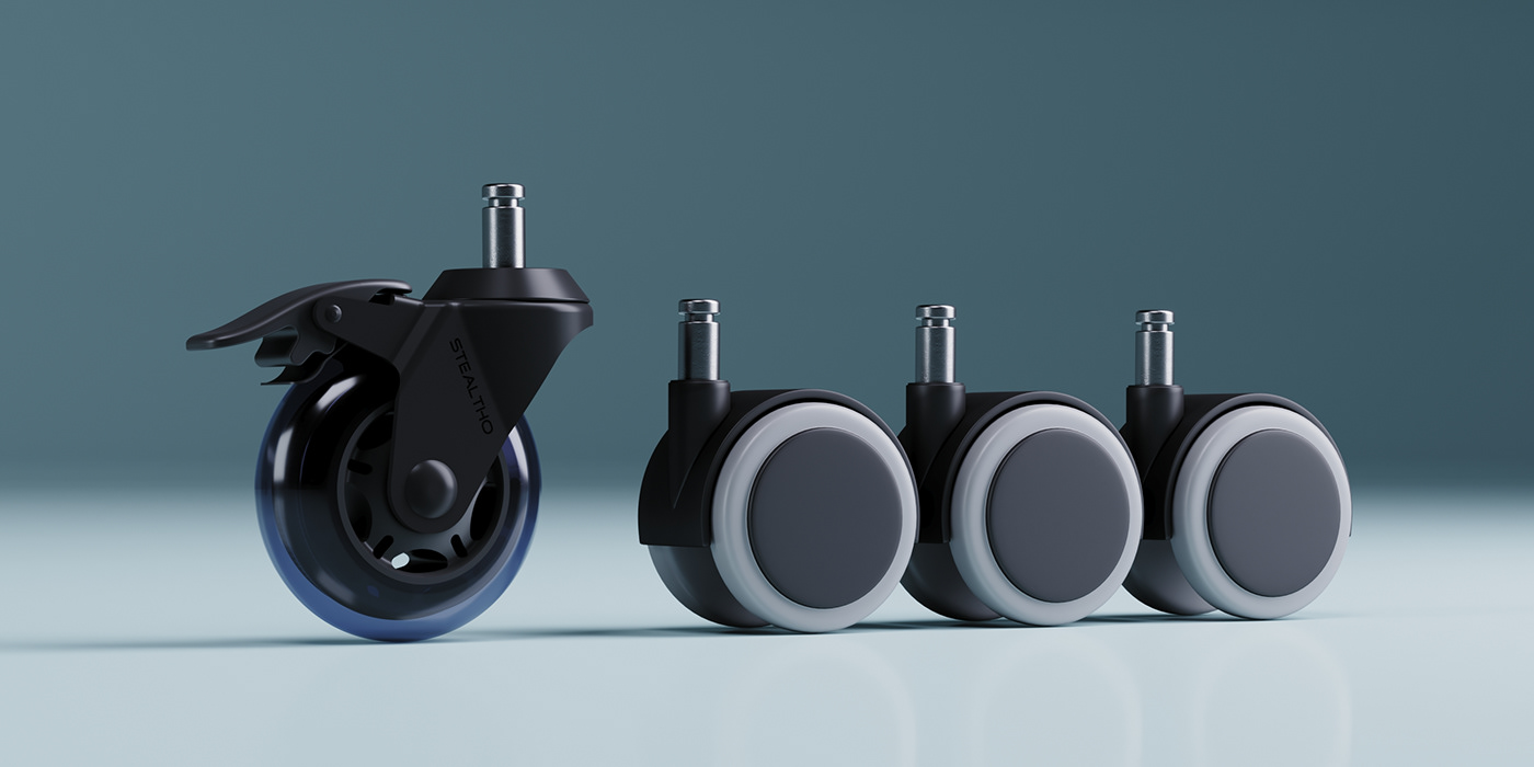 Office chair wheel，S T E A L T H O，
