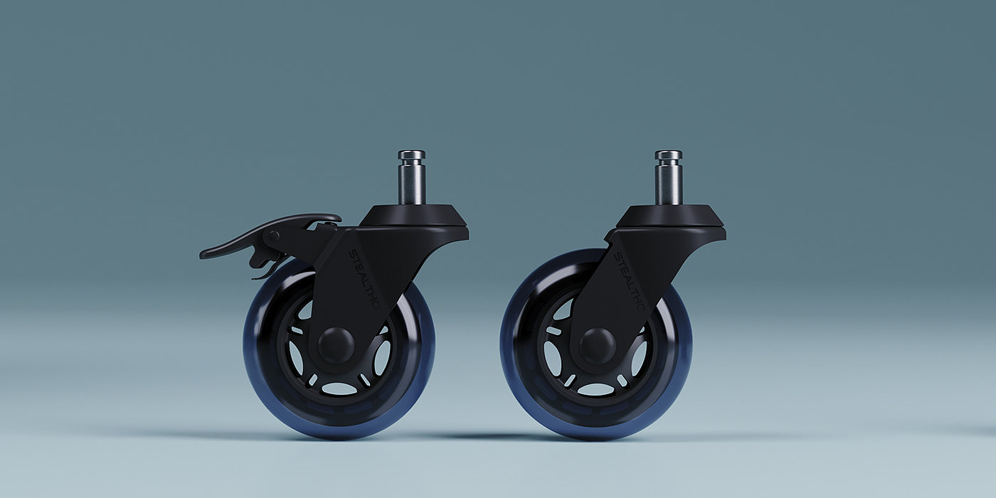 Office chair wheel，S T E A L T H O，