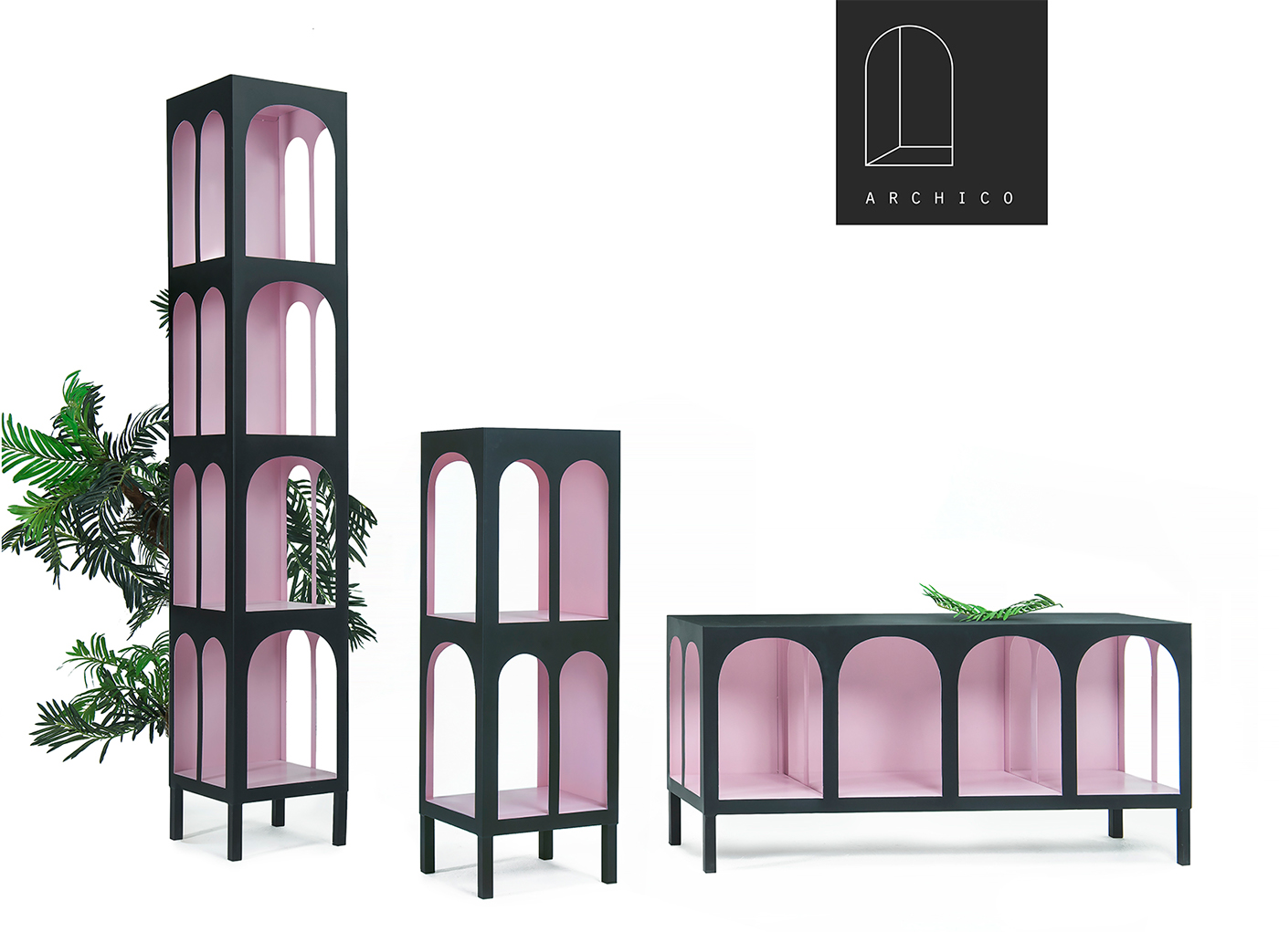 Pink，black，furniture，Archico，