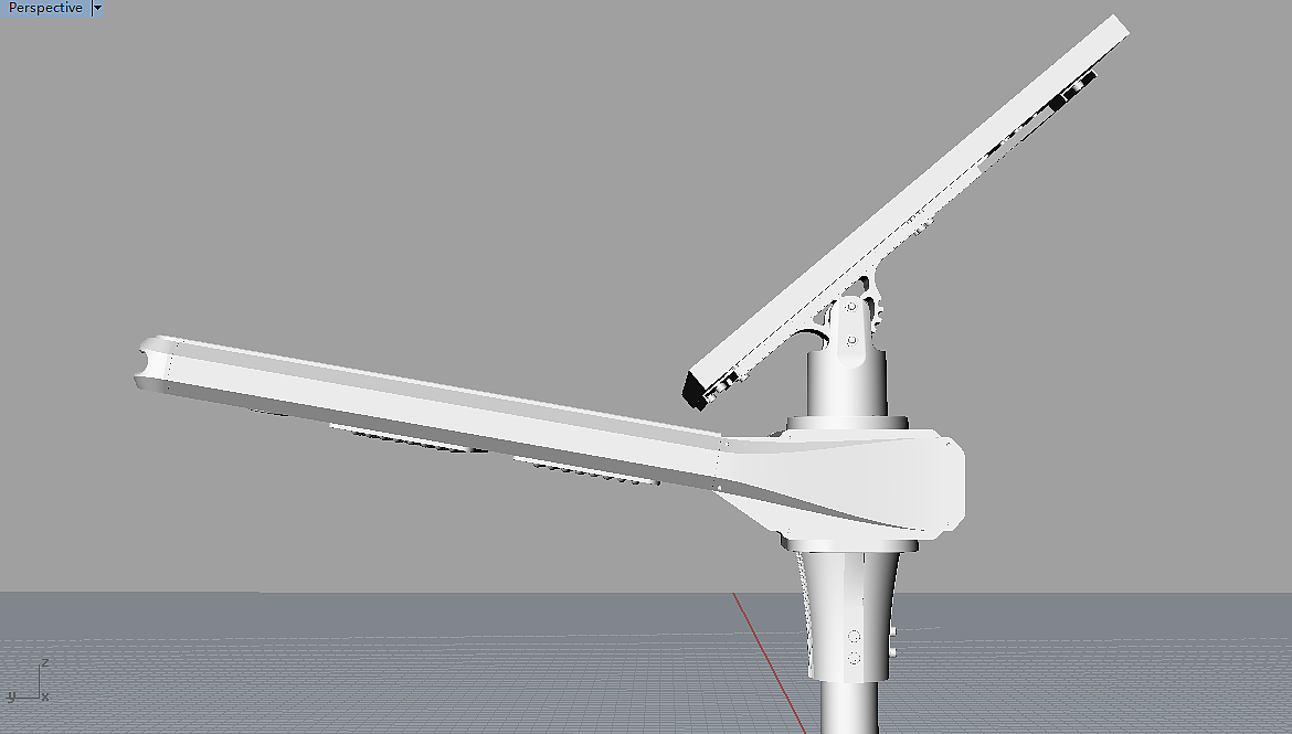 industrial design，Solar street lamp，Sheet metal，Lighting class，Product modeling design，