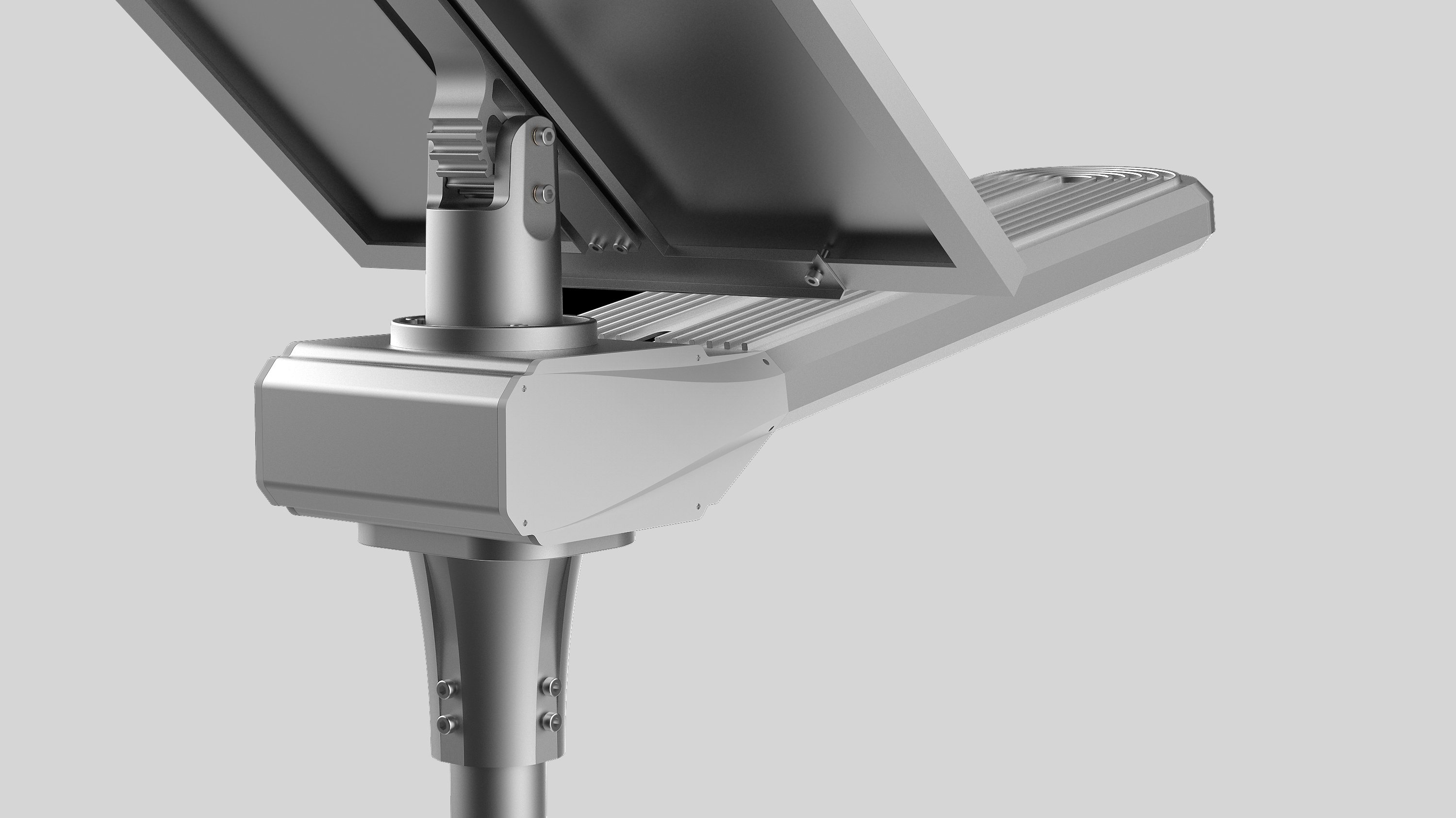 industrial design，Solar street lamp，Sheet metal，Lighting class，Product modeling design，