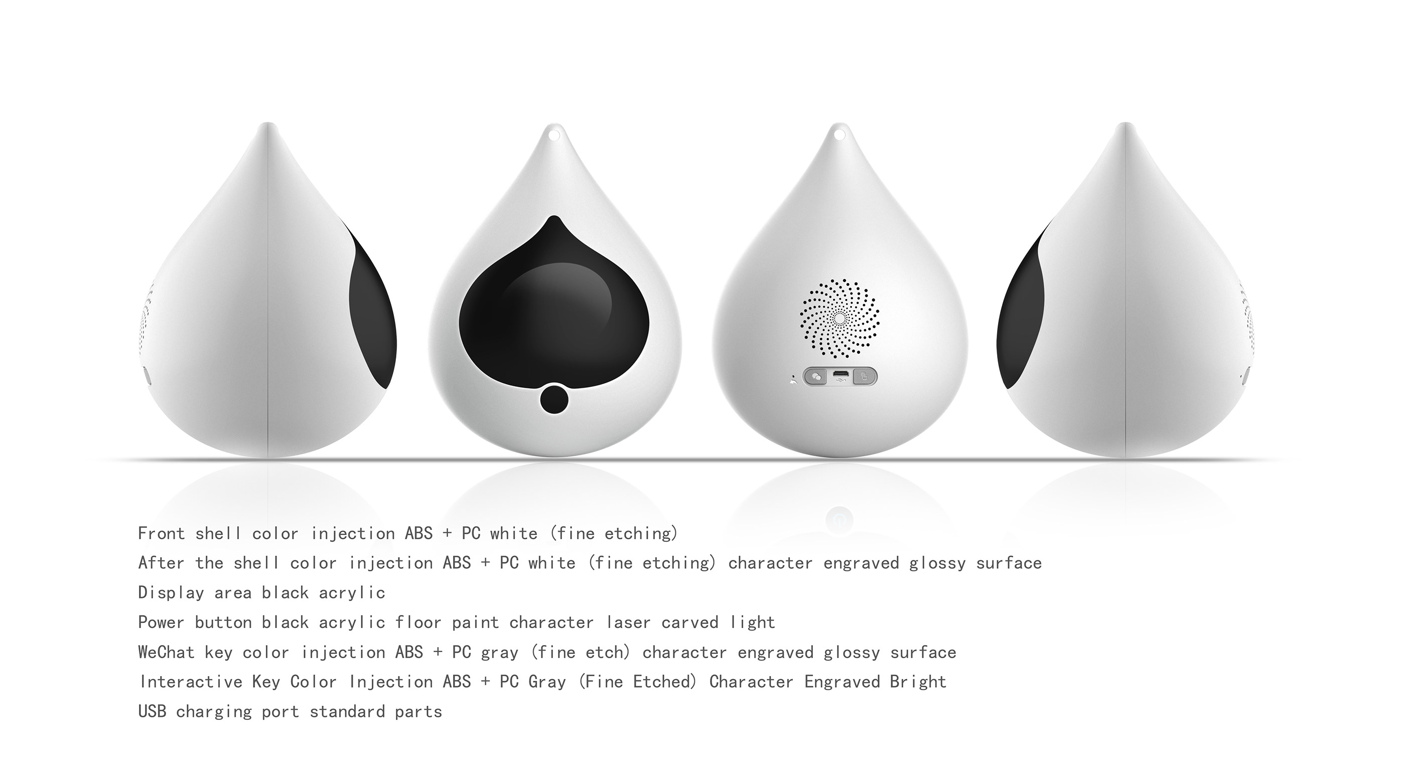 The geometric shape forms the modeling features with great sense of form，