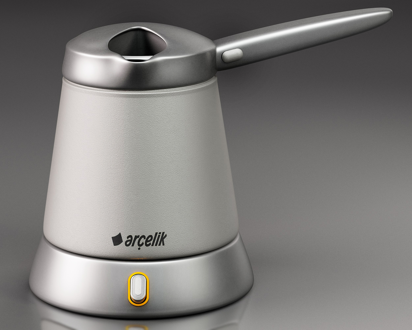 Arcelic，Turkish coffee pot，C4D rendering，