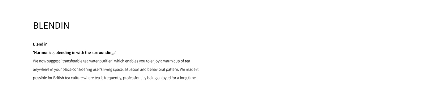 Tea water purifier，Younyoung Gwak，BLENDIN，white，