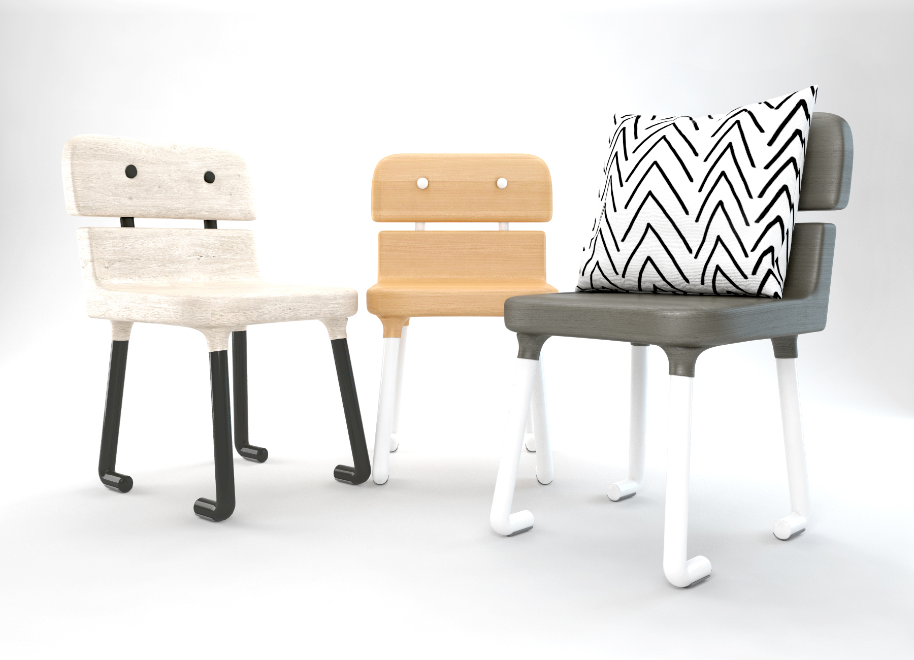 KA 32，Chair design，product design，Modern aesthetics，