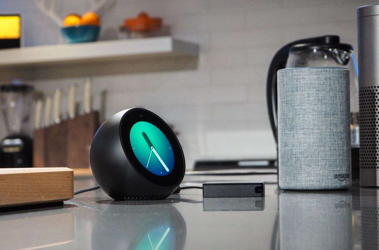 Alarm clock design，Echo Spot Alexa，Amazon，