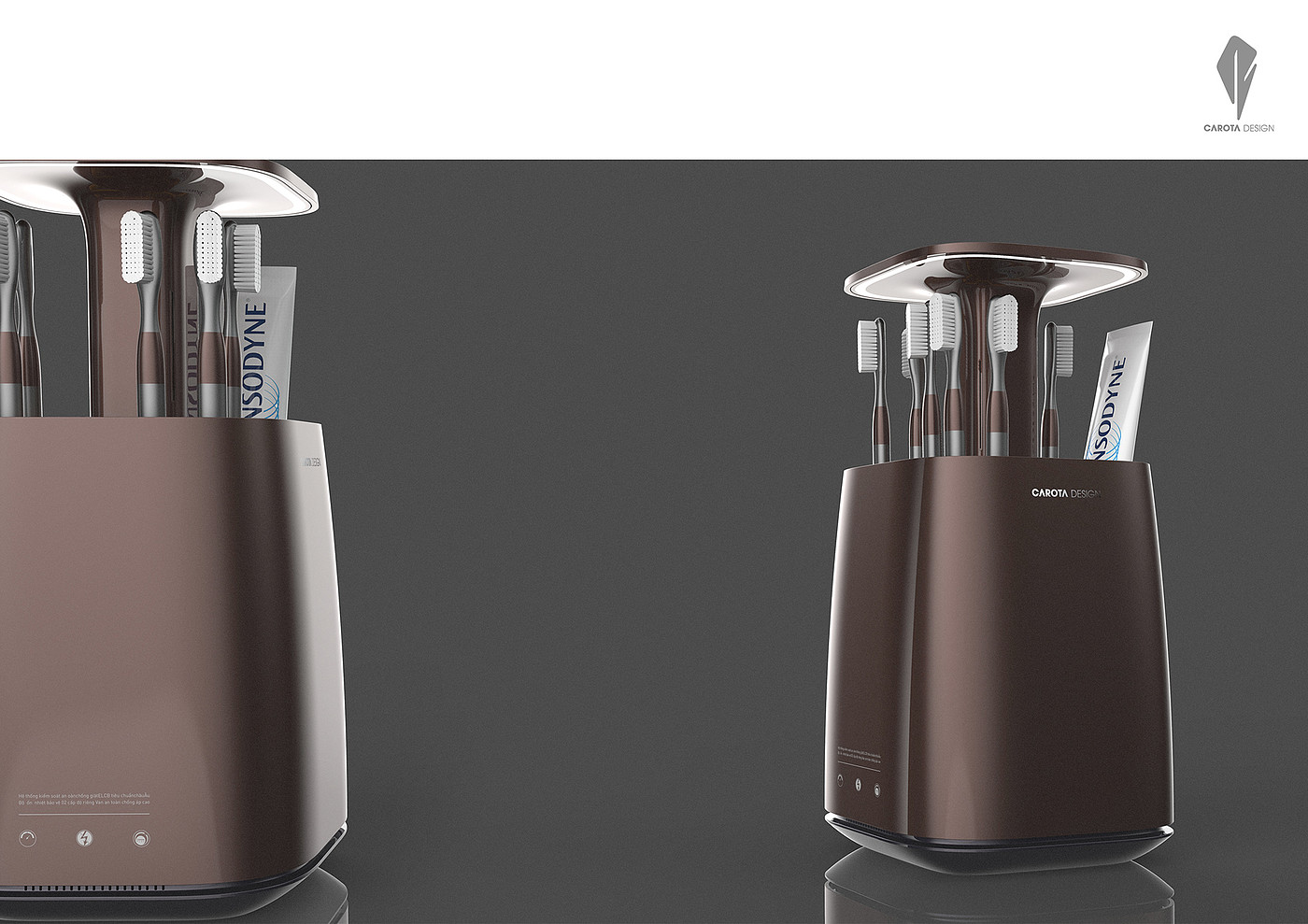 white，Intelligent toothbrush bucket，Short，
