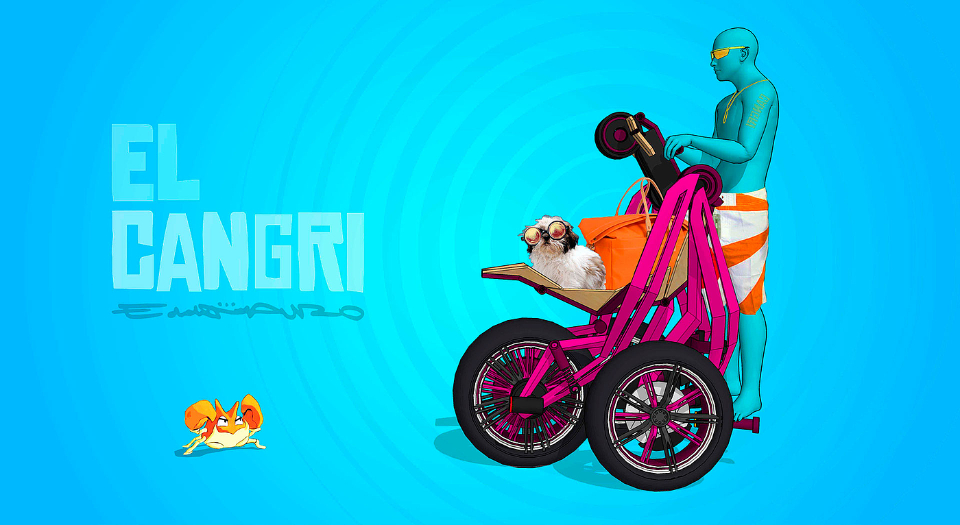 3D modeling，Electric motorcycle，Kangaroo.，