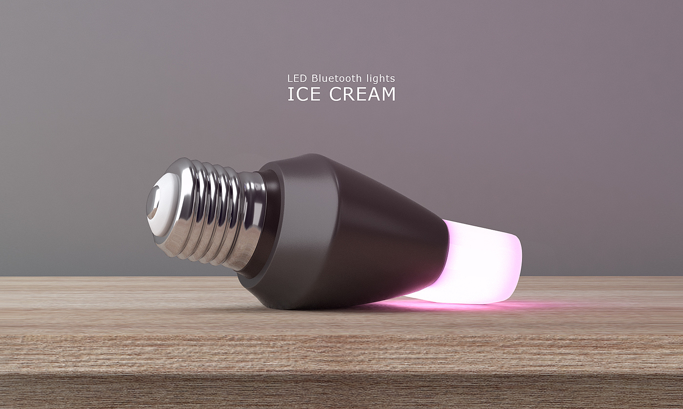 Lighting，Bluetooth lamp，led，ice cream，