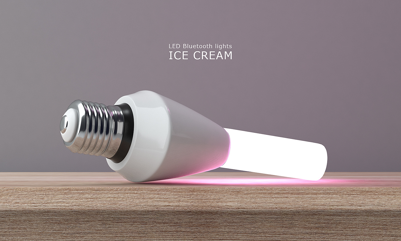 Lighting，Bluetooth lamp，led，ice cream，