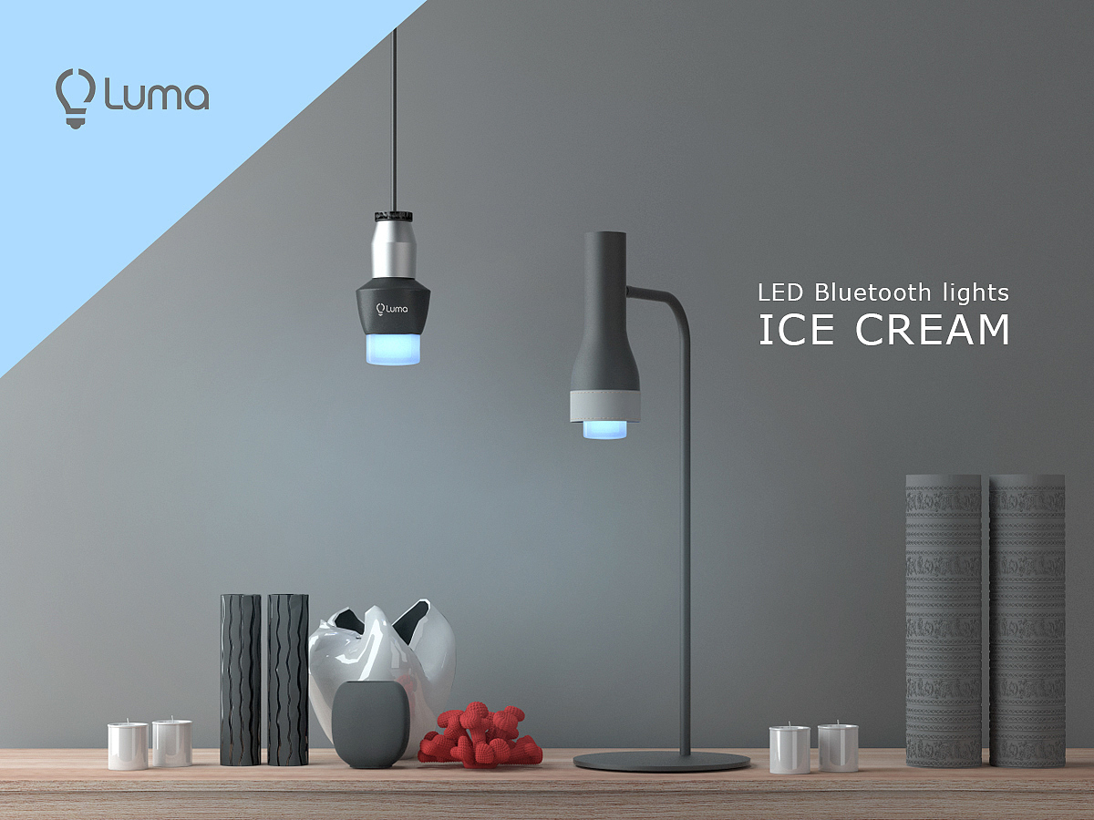 Lighting，Bluetooth lamp，led，ice cream，