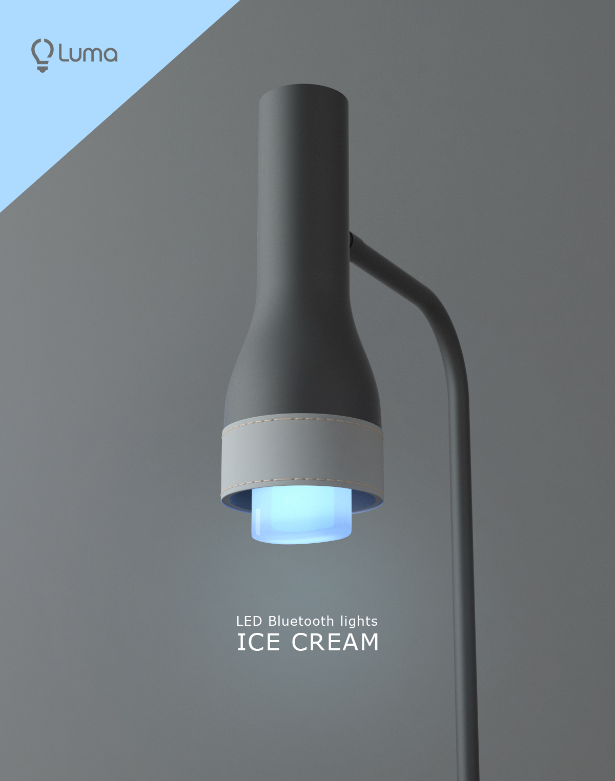 Lighting，Bluetooth lamp，led，ice cream，