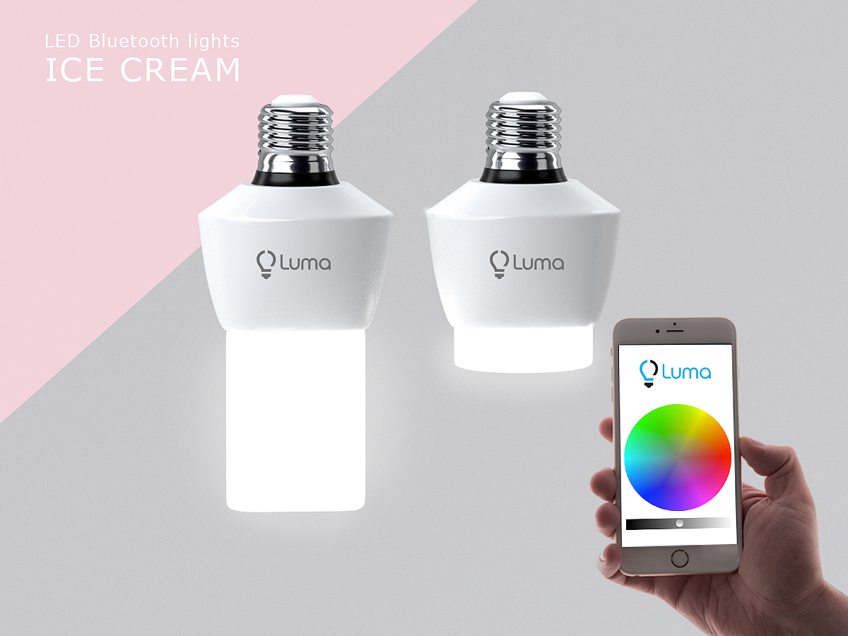 Lighting，Bluetooth lamp，led，ice cream，