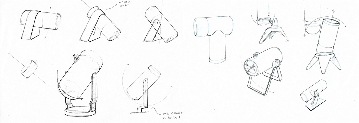 ASTRAM，sketch，black，telescope，